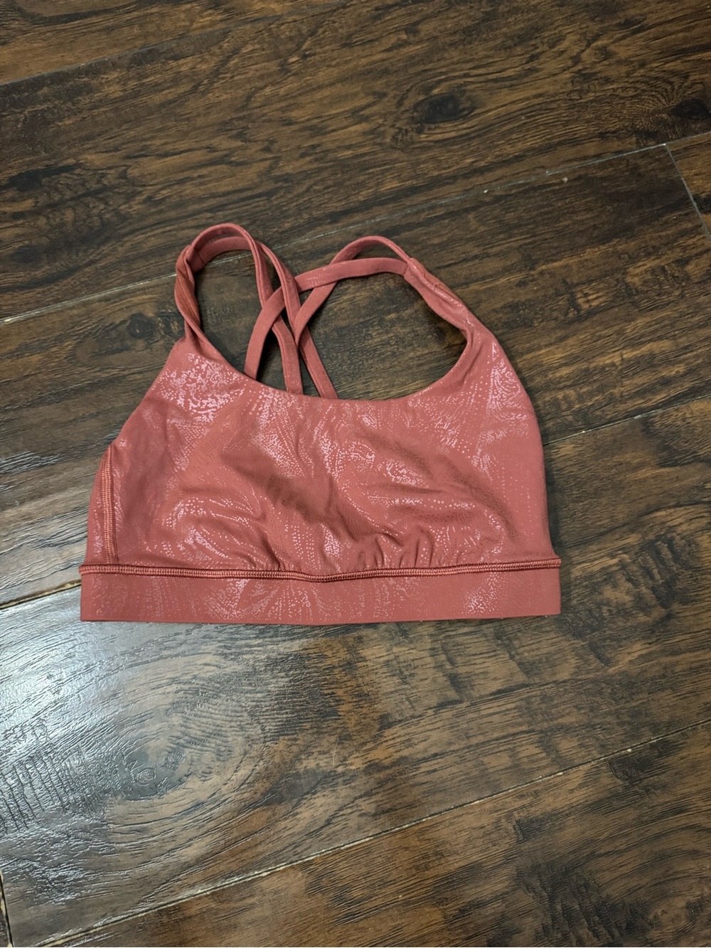 lululemon athletica Dusty Rose Crisscross Sports Bra